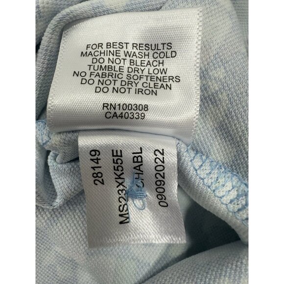 Peter Millar Mens Polo Shirt Cascata Golf Club Sz Large Crown Crafted Wine Print - Picture 10 of 12